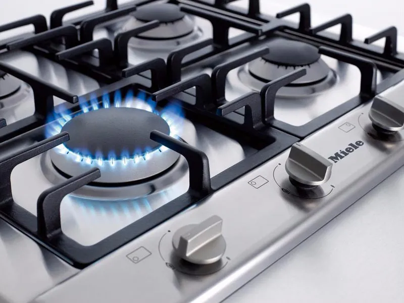 Miele כיריים גז 60 ס"מ נירוסטה כולל מבער טורבו תוצרת Miele דגם KM  2012G — תמונה 2