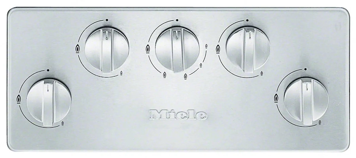 Miele כיריים גז 90 ס"מ נירוסטה 5 מבערים בהתקנה שטוחה כולל מבער טורבו MIELE KM2357 — תמונה 5