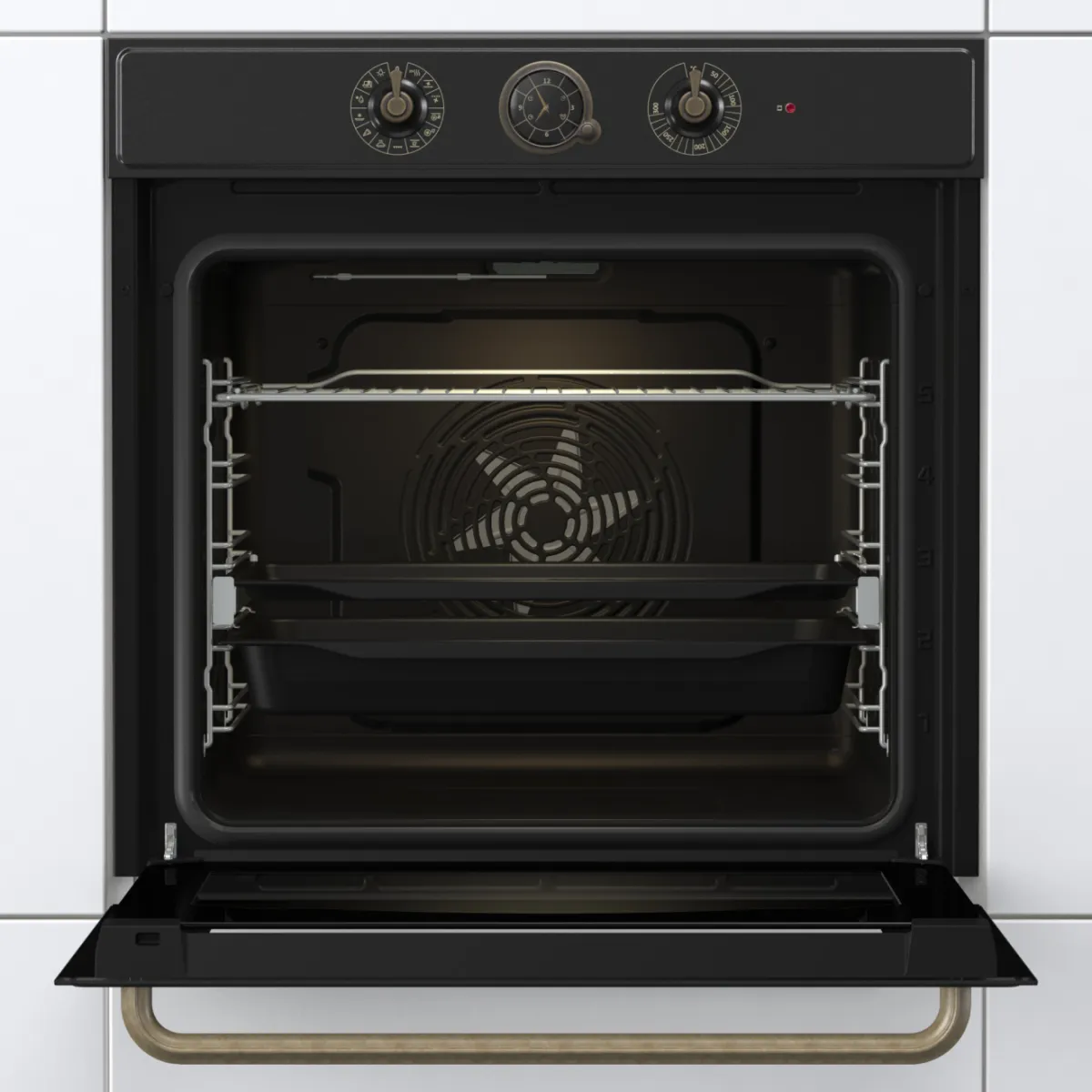 Gorenje תנור בנוי 60 ס''מ אפייה בלחות ExtraSteam  גימור שחור גרפיט 77 ליטר AirFry תוצרת Gorenje דגם BOS67372CLB — תמונה 4
