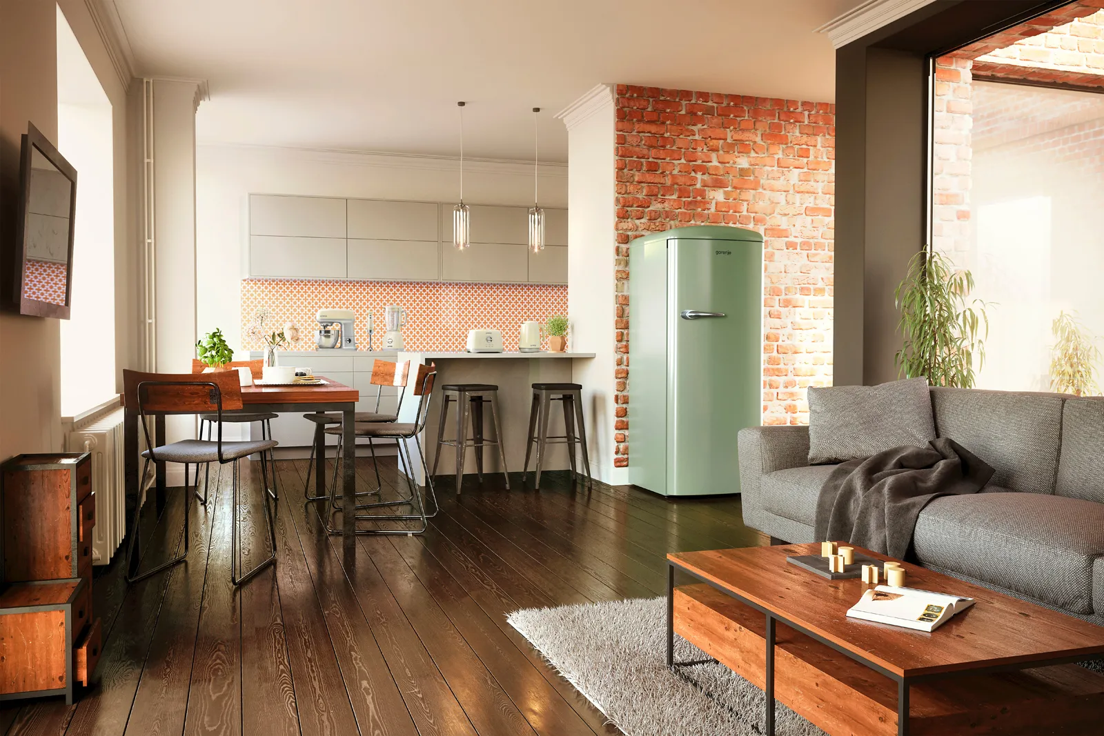Gorenje מיקסר משולב 4.5 ליטר 1000W סדרת הרטרו גימור שנהב תוצרת Gorenje דגם MMC1000RL — תמונה 7