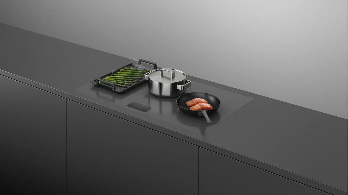 Fisher & Paykel כיריים אינדוקציה 90 ס"מ 5 מוקדים צג מגע צבע אפור SmartZone סדרה 9 תוצרת FISHER&PAYKEL דגם CI905DTTG1 — תמונה 5