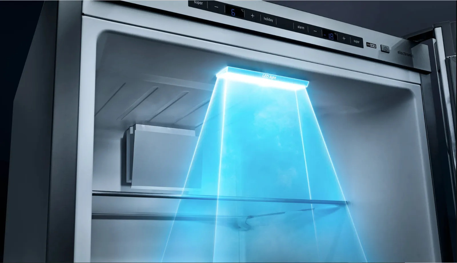 מקרר קו ארון מקפיא תחתון 120 ס"מ 726 ליטר NO FROST hyperFresh נירוסטה שחורה תוצרת Siemens דגם KG39NVXCG 120