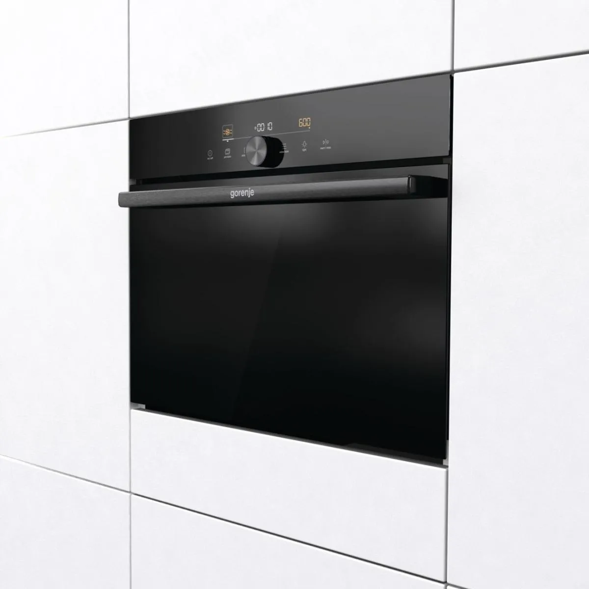 Gorenje תנור בנוי משולב מיקרוגל 45 ס''מ 50 ליטר ניקוי באדים טריקה שקטה AirFry גימור Total black תוצרת Gorenje דגם BCM4547DG — תמונה 3