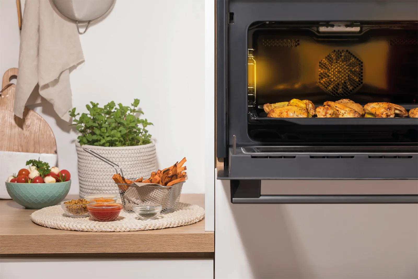 Gorenje תנור בנוי משולב מיקרוגל 45 ס''מ 50 ליטר ניקוי באדים AirFry+ גימור שחור מלא תוצרת Gorenje דגם BCM4547A10BG — תמונה 20