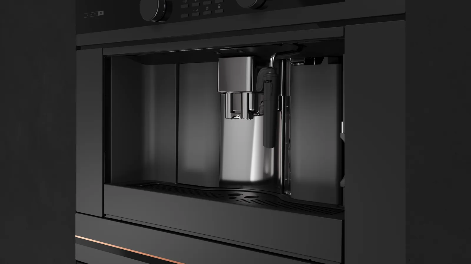 Teka מכונת קפה אינטגרלית 45 ס"מ שחור מט סדרת Infinity G1 תוצרת TEKA דגם דגם CLC 85-G1 GM BM — תמונה 3