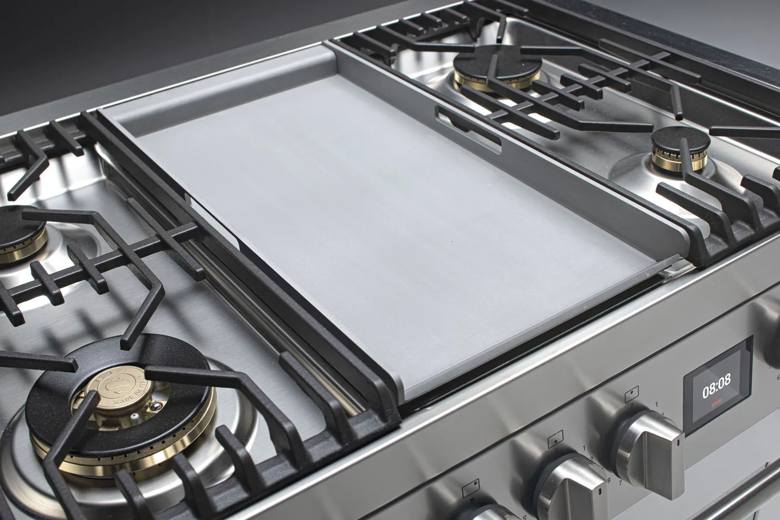 Steel תנור דו תאי COMBISTEAM משולב כיריים 120 ס"מ  315 מעלות גימור גרפיט תוצרת Steel דגם GENESI 120 ANTRACITE — תמונה 9