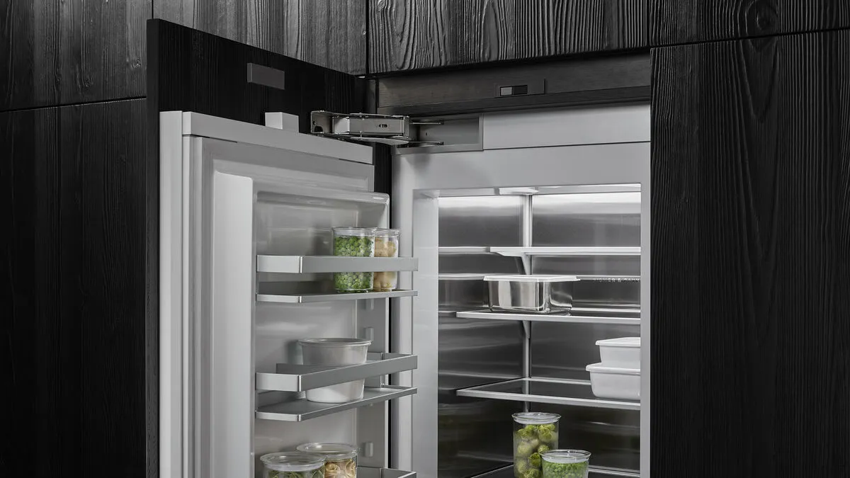 Fisher & Paykel מקפיא אינטגרלי 46 ס"מ Column סדרה 11 יצרן קרח פנימי ציר שמאל תוצרת FISHER&PAYKEL דגם RS4621FLJE1 — תמונה 8
