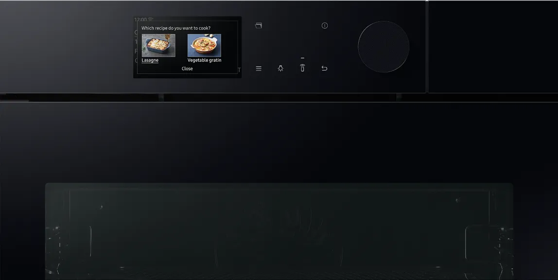 Samsung תנור אידוי 45 ס"מ Full steam AIRFRY בעיצוב יוקרתי  פתיחה חשמלית ללא ידית תוצרת Samsung דגם NQ5B7993AAK — תמונה 16