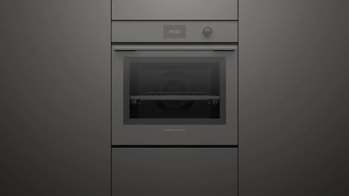 Fisher & Paykel תנוי בנוי 60 ס"מ משולב סטימר לאידוי 72 ליטר צג TFT גימור אפור סדרה 11 תוצרת FISHER&PAYKEL דגם OS60SMTDG1 — תמונה 2