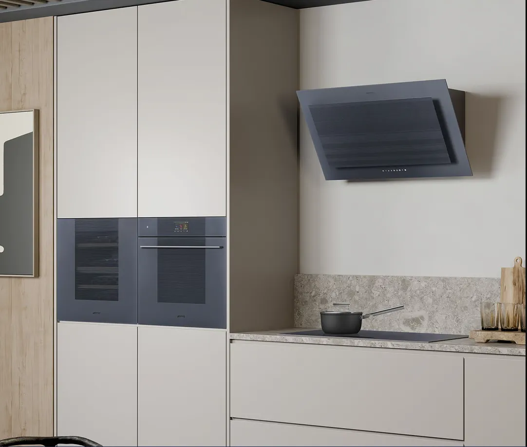 SMEG מקרר יין בנוי 60 ס"מ 29 בקבוקים פתיחה בטאץ' גימור אפור מוברש Neptune Grey סדרת LINEA תוצרת SMEG דגם CVI129G — תמונה 8