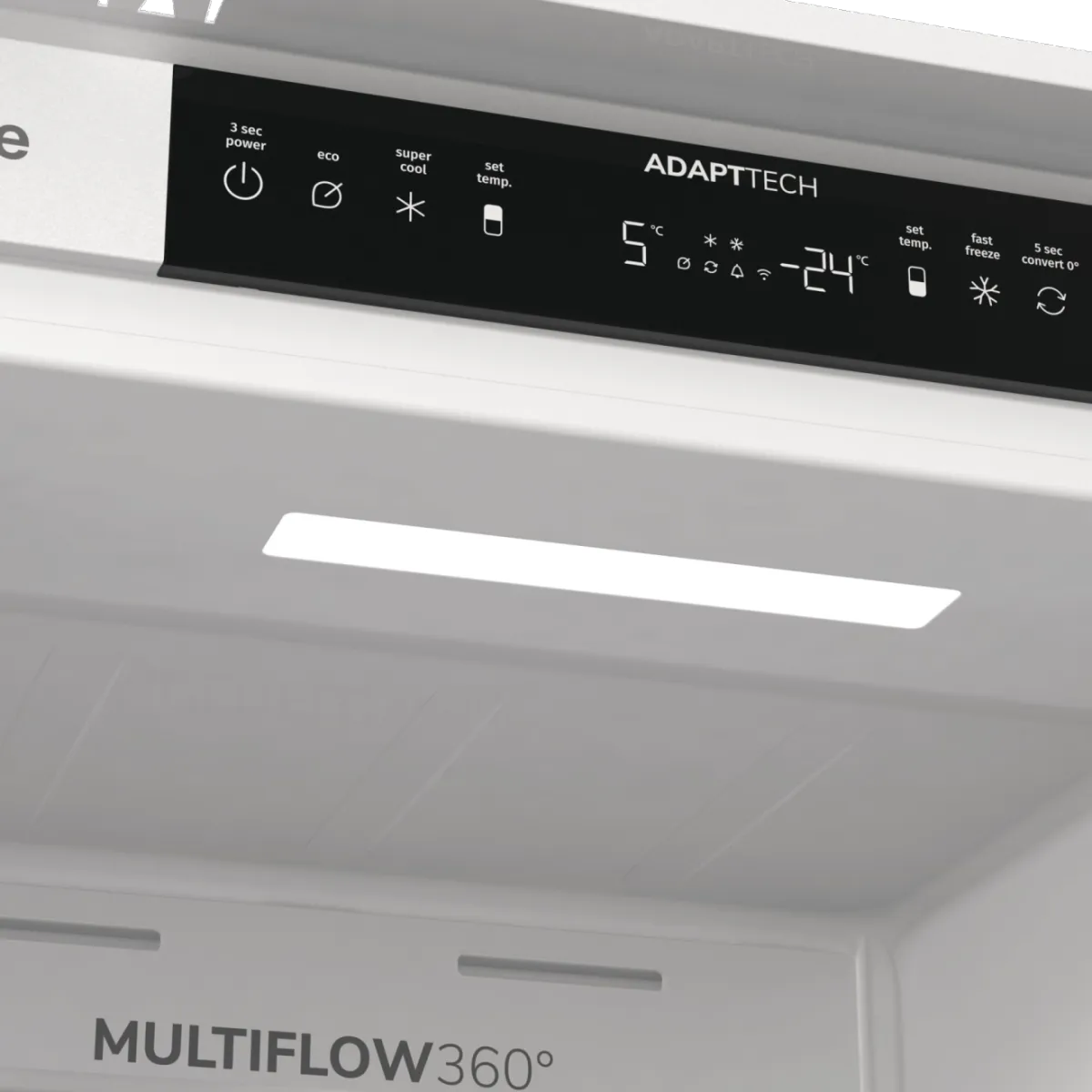 Gorenje מקרר אינטגרלי 60 ס"מ מקפיא תחתון גמיש 252 ליטר NoFrost Dual תוצרת Gorenje דגם NRKI517E62WF — תמונה 10