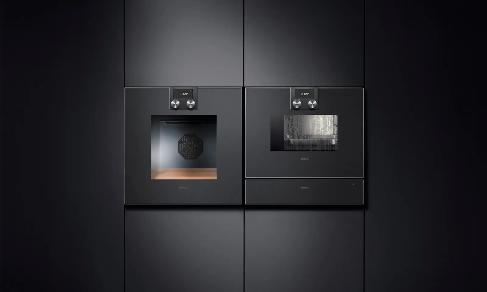 GAGGENAU תנור בנוי 60 ס"מ פירוליטי דלת ציר ימין גימור אנטרציט סדרה 400 תוצרת GAGGENAU דגם BO470102 — תמונה 2