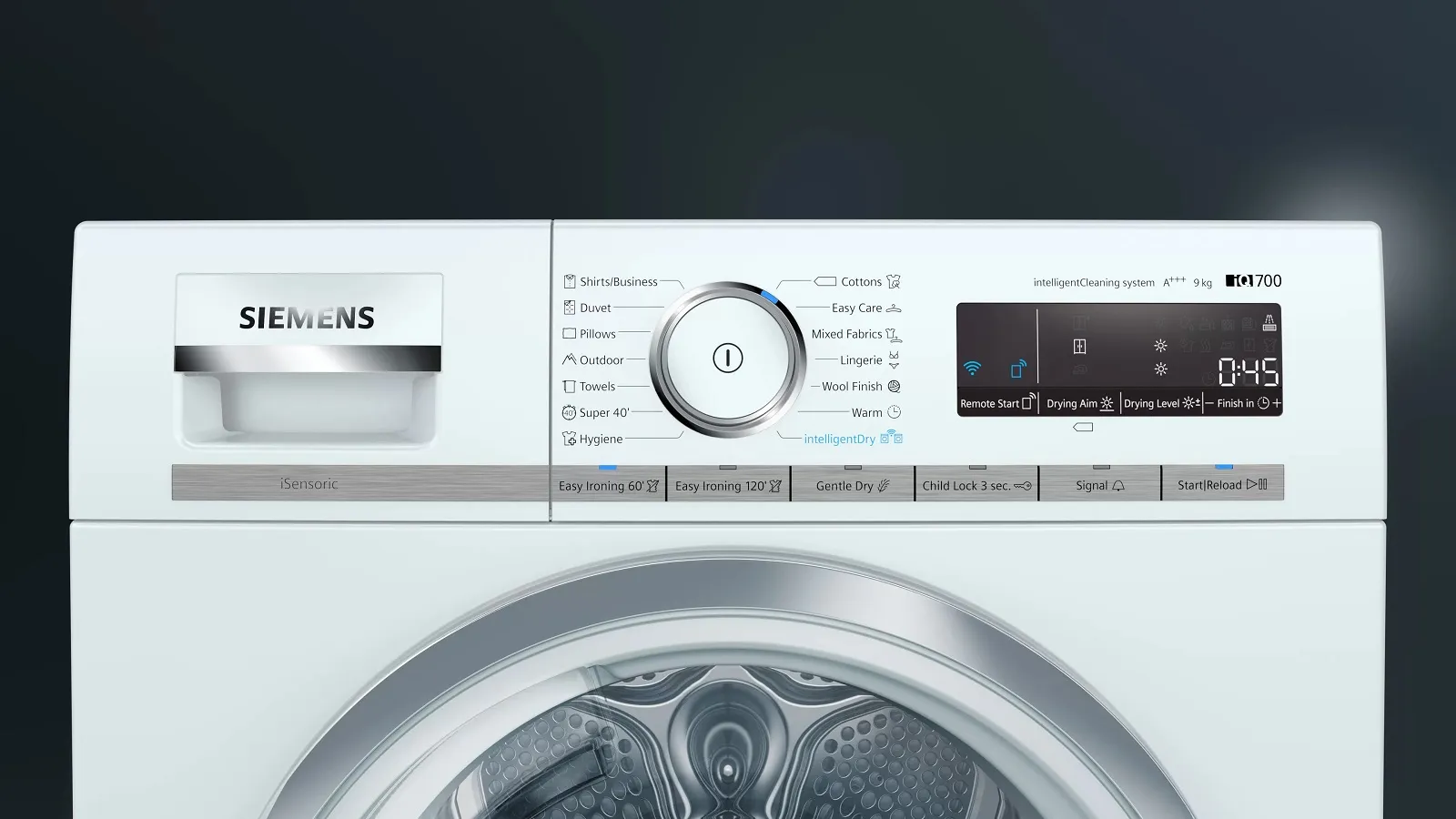 Siemens מייבש כביסה 9 ק"ג משאבת חום חיבור Wi-Fi תוצרת Siemens דגם WT47XMH0EU — תמונה 3