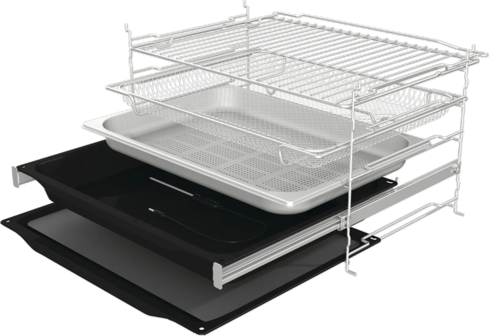 Gorenje תנור בנוי 60 ס"מ בישול באדים FullSteam מצב שבת AirFry שחור מלא סדרה G800 תוצרת Gorenje דגם BFS6148B — תמונה 11