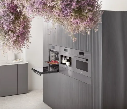 Miele מכונת קפה אינטגרלית 45 ס"מ אפור גרפיט VITRO LINE תוצרת Miele דגם CVA 7440 grey — תמונה 6