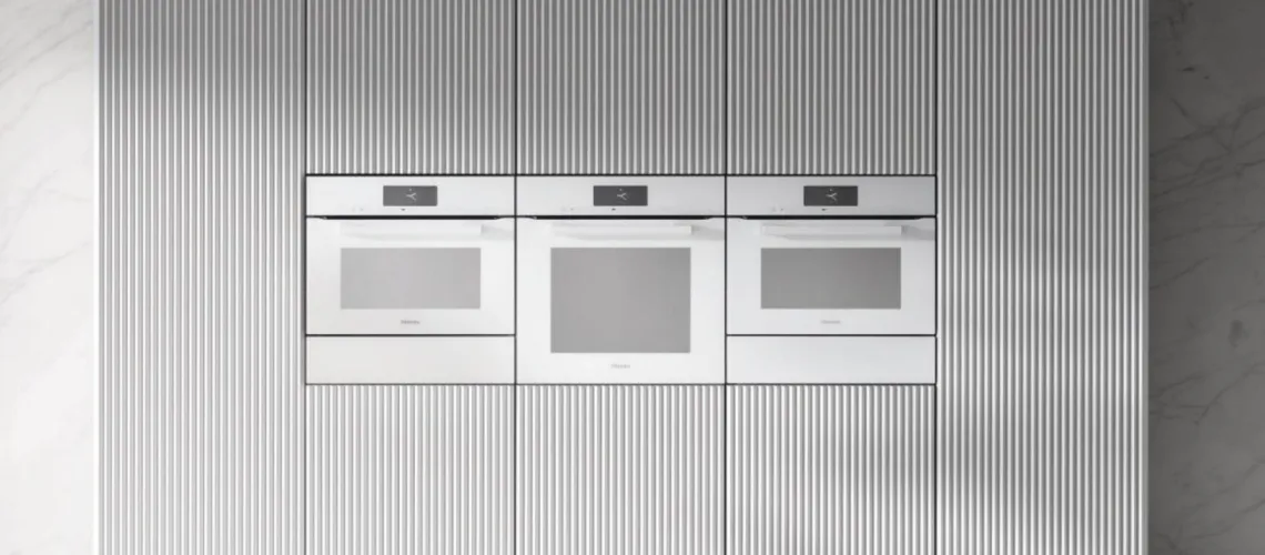 Miele תנור שף פירוליטי 45 ס"מ אפייה עם לחות PureLine M-Touch תוצרת Miele דגם H 7840 BP white — תמונה 4