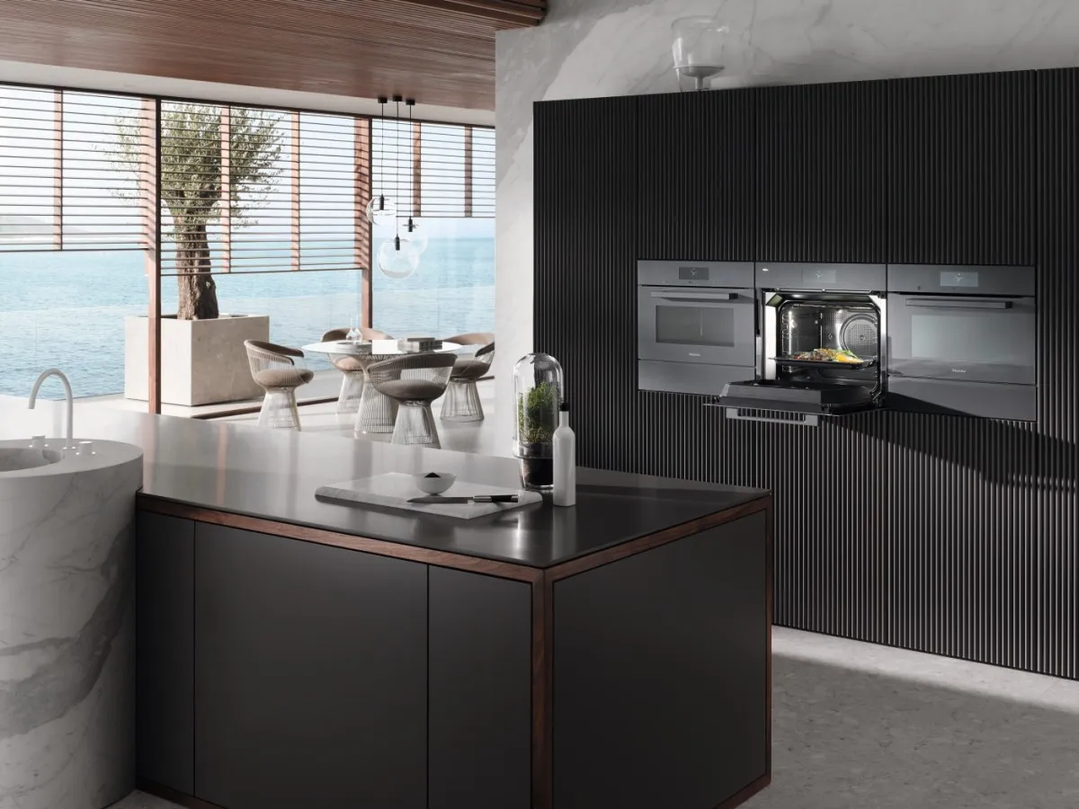 Miele תנור שף משולב מיקרו 45 ס"מ VITRO LINE M-Touch תוצרת Miele דגם H 7840 BM grey — תמונה 9