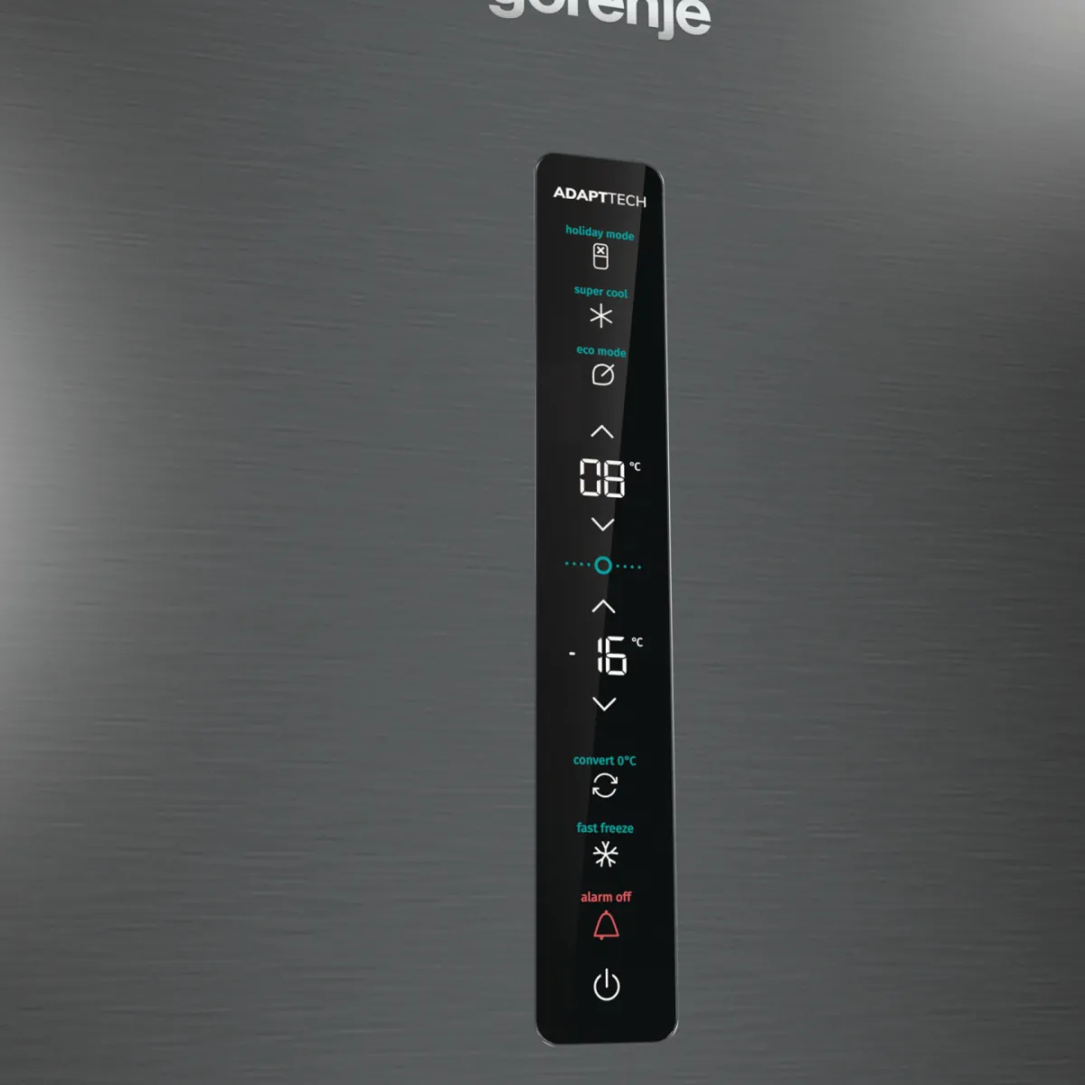 Gorenje מקרר 120 ס"מ מקפיא תחתון גמיש 2 מטר גובה 722 ליטר מנוע אינוורטר נירוסטה שחורה תוצרת Gorenje דגם NRC6204SBXL4 — תמונה 13