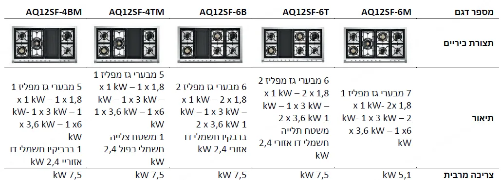 תנור דו תאי COMBISTEAM משולב כיריים 120 ס"מ 315 מעלות גימור בורדו תוצרת Steel דגם Ascot 120 BORDEAUX