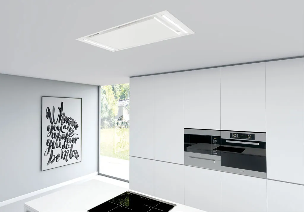FRECAN קולט אדים צמוד תקרה 130 ס"מ לבן תוצרת FRECAN דגם Nitro 360º White — תמונה 3