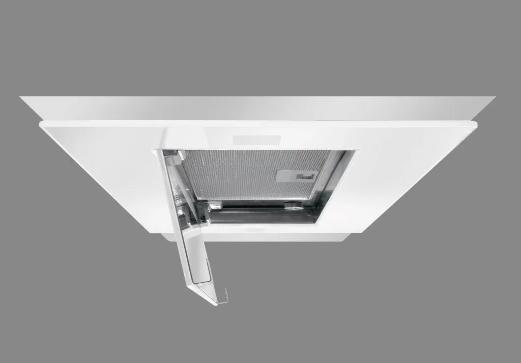 FRECAN קולט אדים נסתר זכוכית לבנה 55 ס"מ FRECAN דגם GA GLASS — תמונה 3