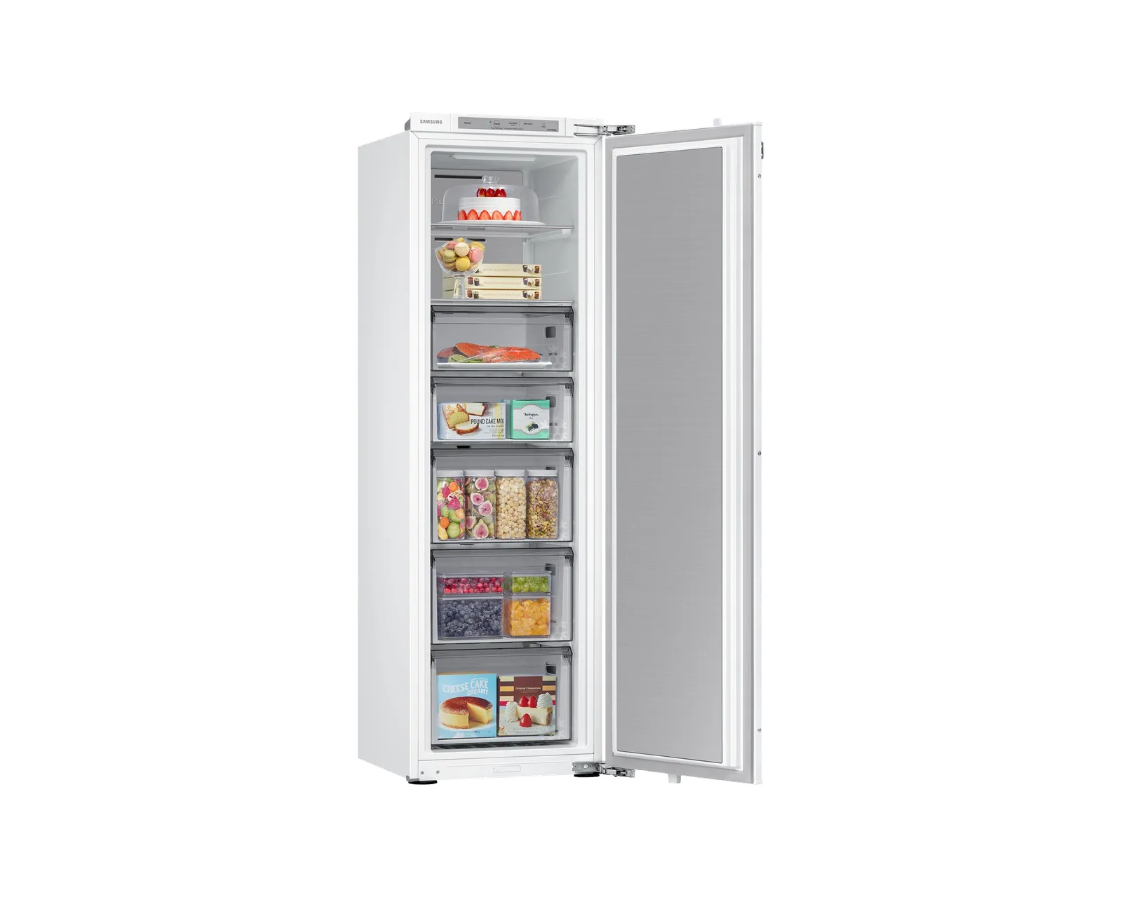 Samsung מקפיא אינטגרלי גמיש 60 ס"מ 220 ליטר Digital Inverter מצב שבת NO FROST תוצרת Samsung דגם BRZ227205WW — תמונה 10