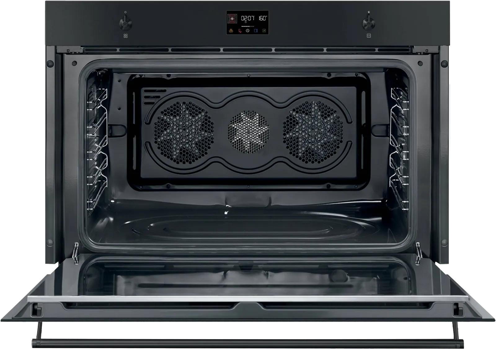 SMEG תנור בנוי פירוליטי 90 ס"מ AIRFRY טריקה שקטה מצב שבת בגימור שחור מט מלא תוצרת SMEG דגם SFP9302TN — תמונה 2