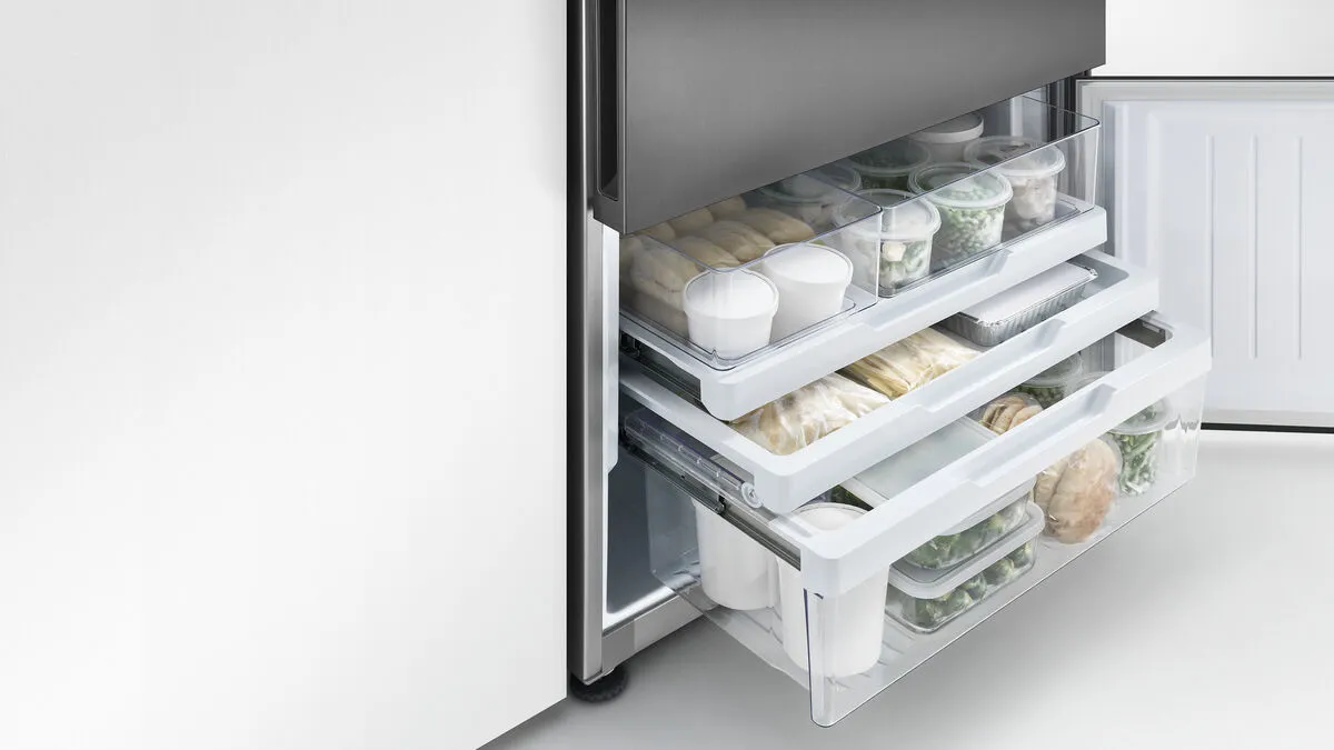 Fisher & Paykel מקרר מקפיא תחתון 3 דלתות 90 ס"מ סדרה 7 גימור נירוסטה תוצרת FISHER&PAYKEL דגם RF610ADX6 — תמונה 11
