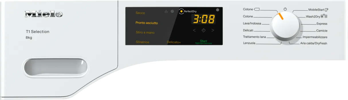 Miele מייבש כביסה 8 ק"ג קונדנסור עם משאבת חום EcoSpeed מבית  MIELE דגם TWC 640 WP — תמונה 2