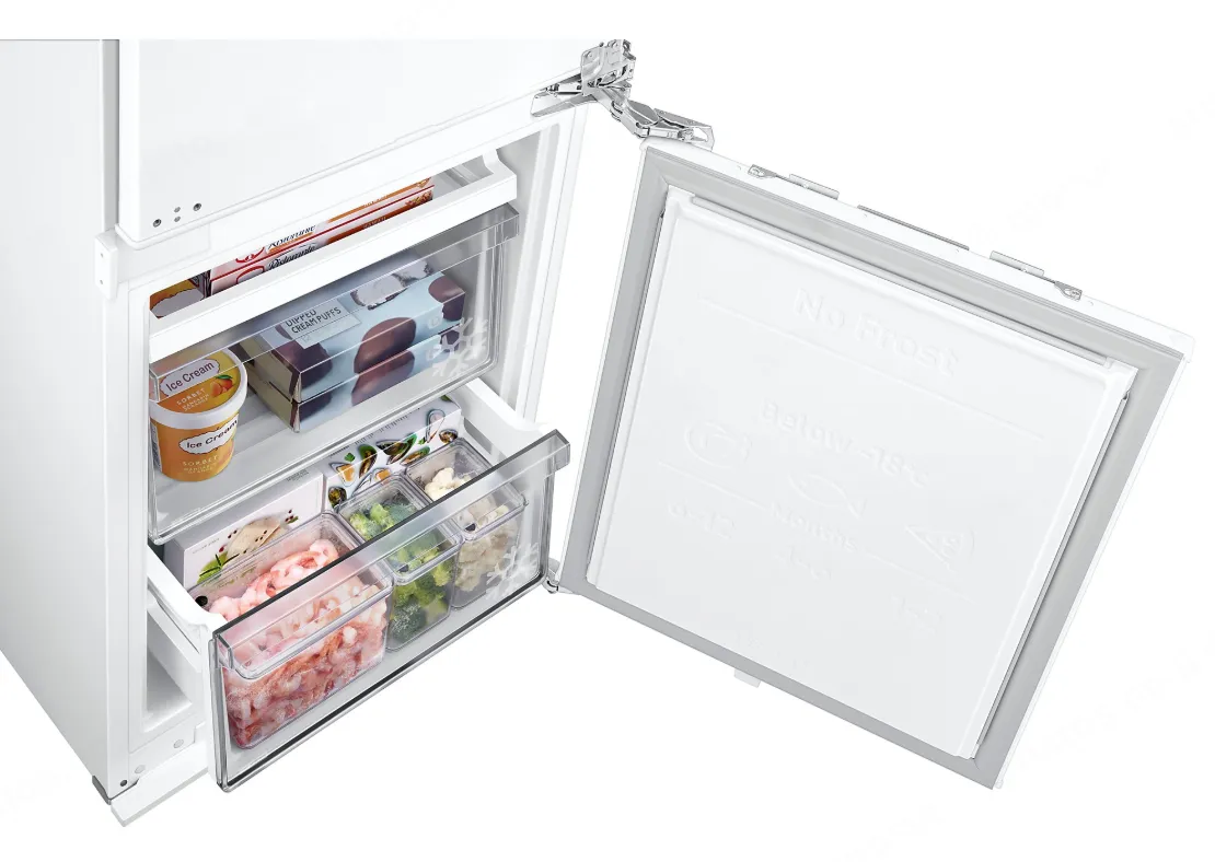 Samsung מקרר אינטגרלי 60 ס"מ מקפיא תחתון גמיש Digital Inverter NO FROST מצב שבת תוצרת Samsung דגם BRB80F30AEF0 — תמונה 3