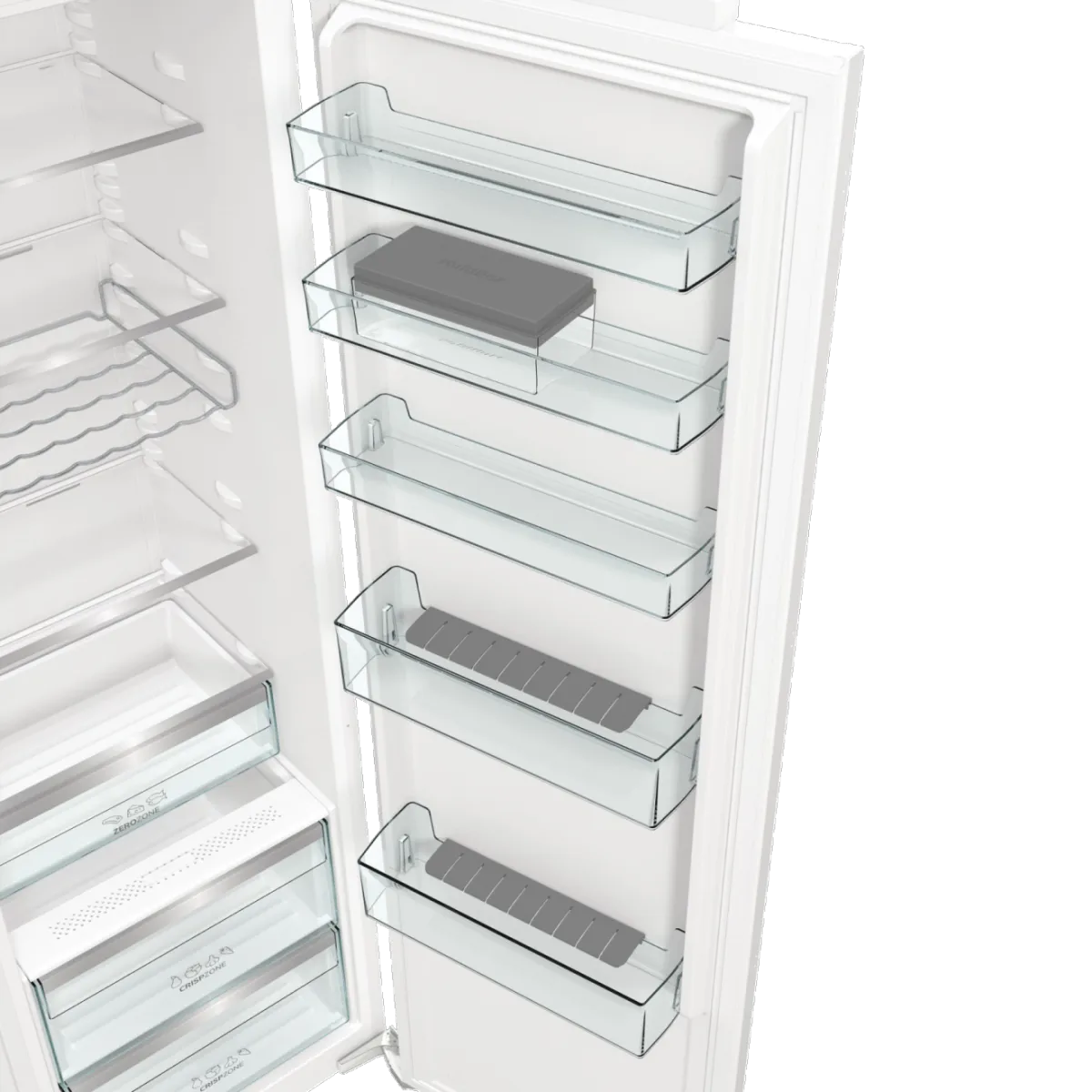 Gorenje מקרר אינטגרלי 60 ס"מ ללא מקפיא 300 ליטר מגירת אפס מנוע אינוורטר תוצרת Gorenje דגם RI517E62WF — תמונה 9