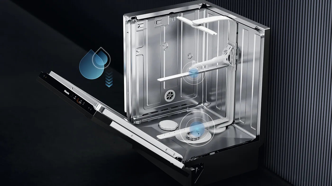 Miele מדיח כלים אינטגרלי מלא 60 ס''מ 6 ליטר פתיחה אוטומטית QuickPowerWash תוצרת Miele דגם G 5651 Vi Active — תמונה 5