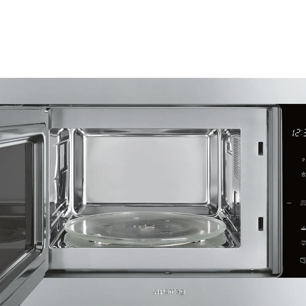 SMEG מיקרוגל בנוי משולב גריל 38 ס"מ גימור נירוסטה תוצרת SMEG דגם FMI325X1 — תמונה 2