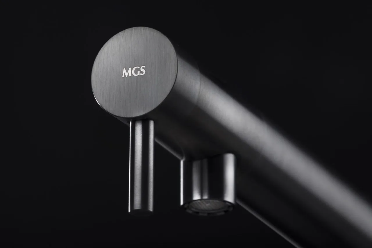 MGS MILANO ברז נירוסטה בגימור שחור מט מבית MGS MILANO דגם NEMO R Black Steel — תמונה 2