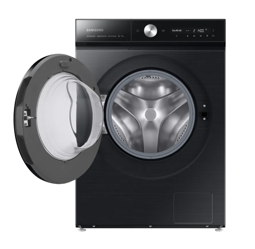 Samsung מכונת כביסה פתח חזית 11 ק"ג בטכנולוגיית ™AI Ecobubble מנוע אינוורטר צבע שחור תוצרת Samsung דגם WW11BB9445GB — תמונה 5