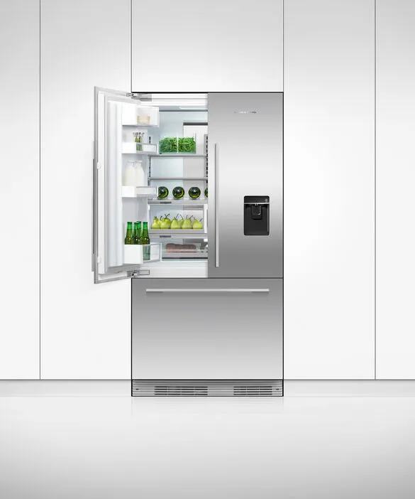 Fisher & Paykel מקרר אינטגרלי מקפיא תחתון 3 דלתות 90 ס"מ סדרה 7 יצרן מים וקרח פאנל נירוסטה תוצרת FISHER&PAYKEL דגם RS90AU3 — תמונה 5