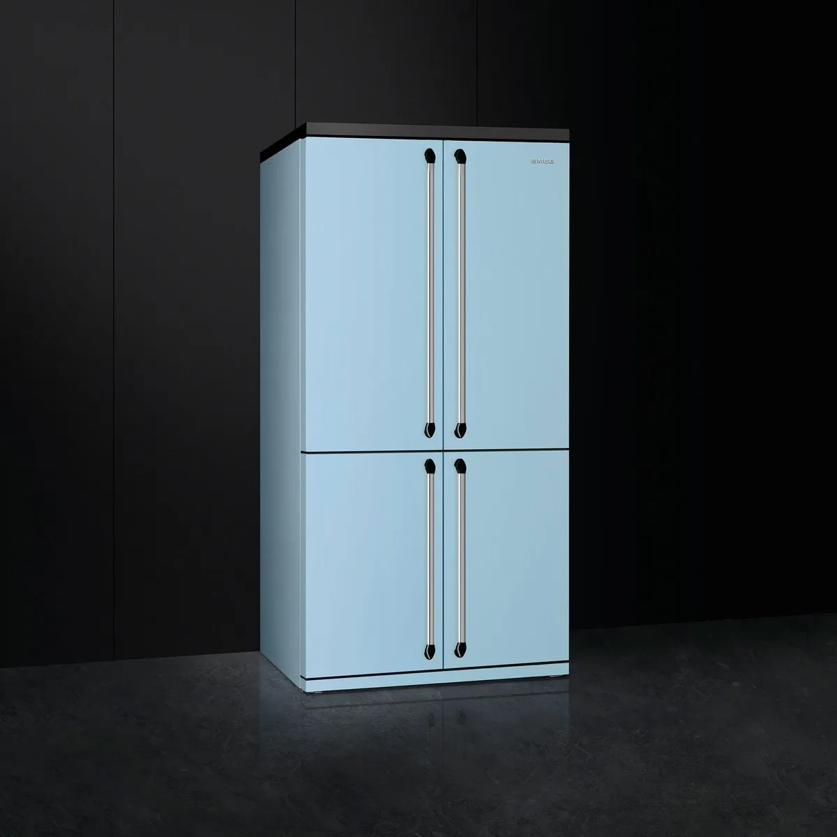 SMEG מקרר עם מקפיא, בעל 4 דלתות כחול פסטל,מסדרת Victoria תוצרת SMEG דגם FQ960PB — תמונה 2