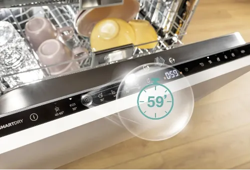 מדיח כלים אינטגרלי מלא 60 ס"מ Inverter פתיחה אוטומטית 16 מערכות כלים דלת סלייד תוצרת Gorenje דגם GV673C62