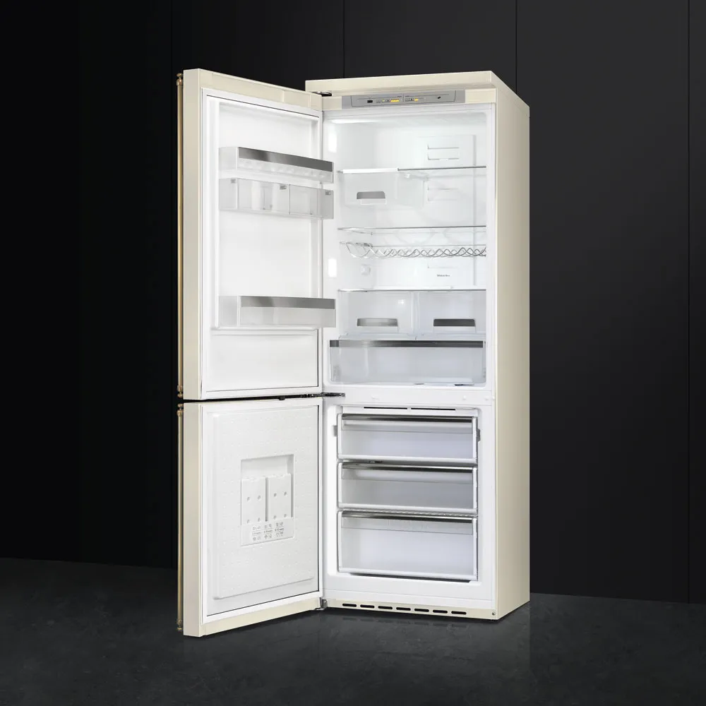 SMEG מקרר קו ארון רוחב 70 ס"מ פתיחה שמאל קרם סדרת Colonial תוצרת SMEG דגם FA8003POS — תמונה 2