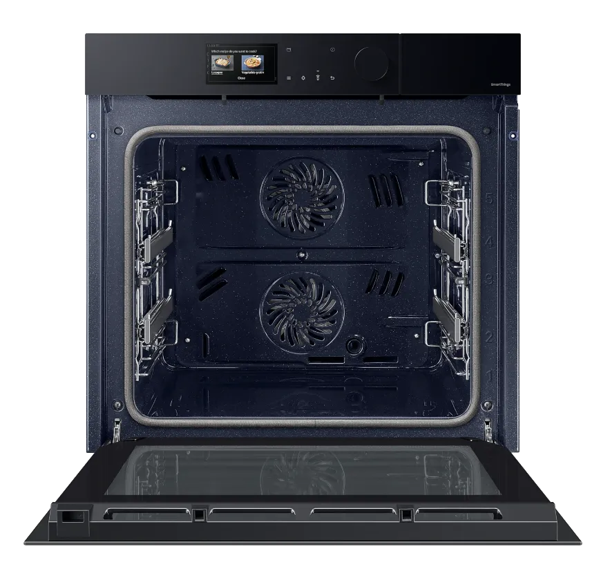 Samsung תנור אידוי Dual cook Full steam פירוליטי 60 ס"מ AIRFRY בעיצוב יוקרתי עם מצלמת AI פתיחה חשמלית ללא ידית תוצרת Samsung דגם NV7B7997AAK  — תמונה 2