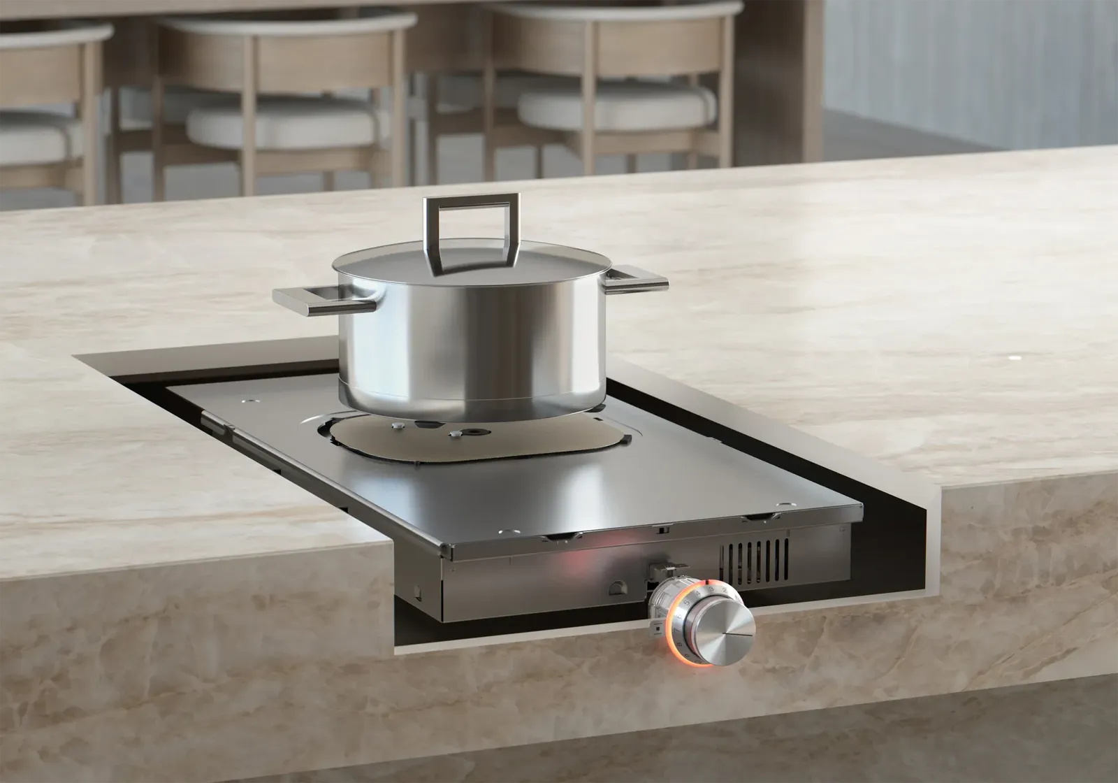GAGGENAU כיריים אינדוקציה נסתרות מתחת לשיש 28 ס"מ סדרה 400 תוצרת GAGGENAU דגם CU428100 — תמונה 5