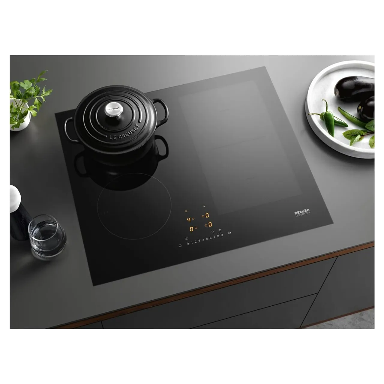 Miele כיריים אינדוקציה 62 ס"מ אזור גמיש התקנה שטוחה תוצרת Miele דגם KM 7464 FL — תמונה 2