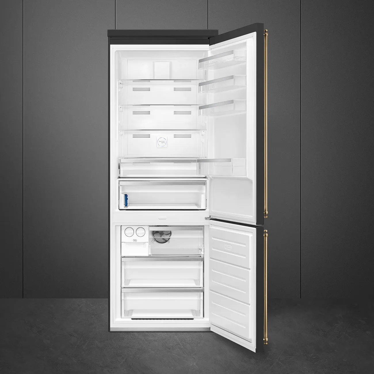 SMEG מקרר קו ארון רוחב 140 ס"מ 962 ליטר נטו שחור פחם סדרת Colonial תוצרת SMEG דגם FA8005AO — תמונה 7