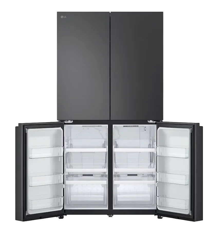 LG מקרר 4 דלתות 90 ס"מ 872 ליטר מנוע Inverter גימור פלדה שחורה יוקרתי מבית LG דגם GR-929B — תמונה 12