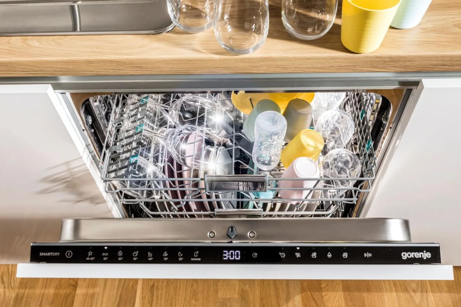 Gorenje מדיח כלים אינטגרלי מלא 60 ס"מ Inverter פתיחה אוטומטית 16 מערכות כלים דלת סלייד תוצרת Gorenje דגם GV673C62 — תמונה 17