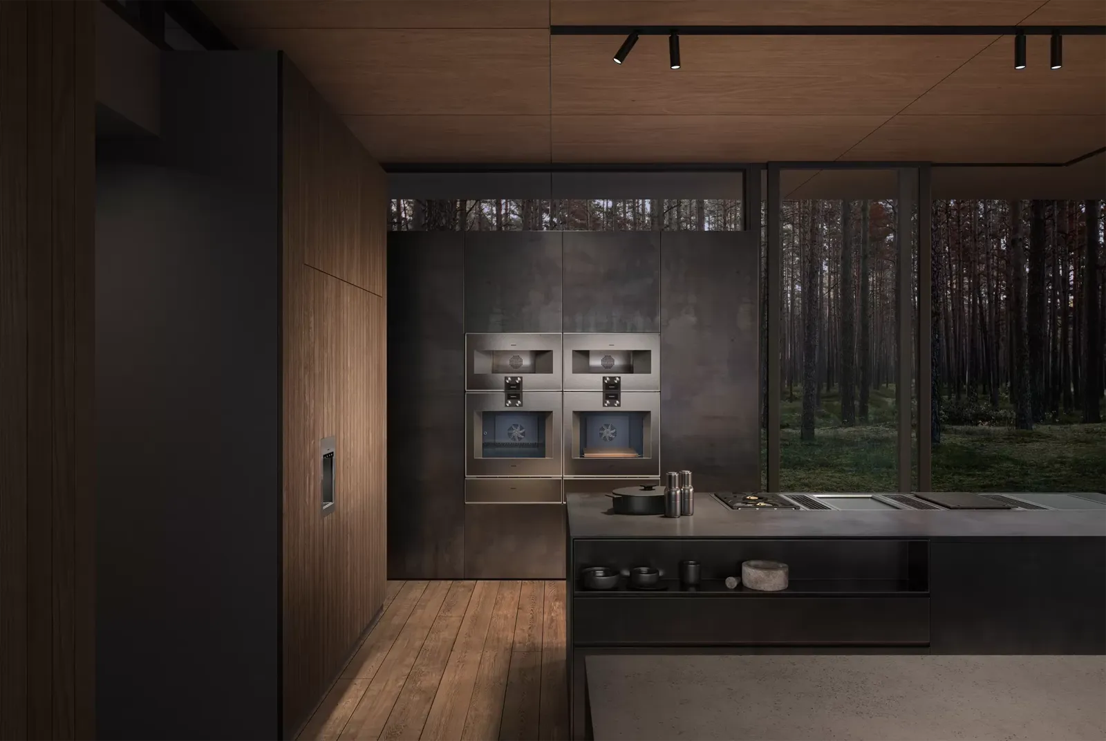 GAGGENAU קולט אדים אינטגרלי בשיש 15 ס"מ נירוסטה 3 מ"מ מתג קדמי סדרה 400 תוצרת GAGGENAU דגם VL414115 — תמונה 4