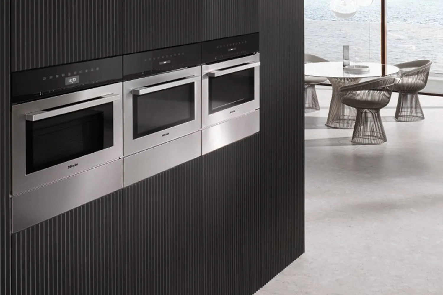 Miele תנור בנוי משולב מיקרוגל 45 ס"מ סגירה ופתיחה שקטה ContourLine תוצרת Miele דגם H 7140 BM — תמונה 5
