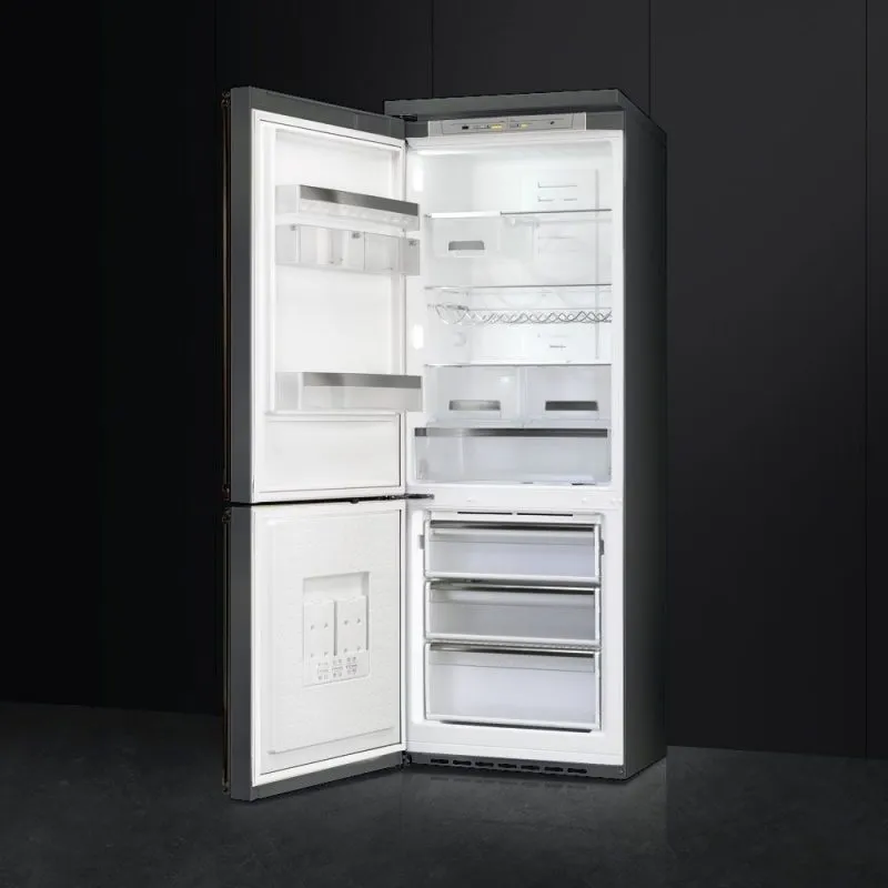 SMEG מקרר קו ארון רוחב 70 ס"מ פתיחה ימין שחור פחם סדרת Colonial תוצרת SMEG דגם FA8003AO — תמונה 3