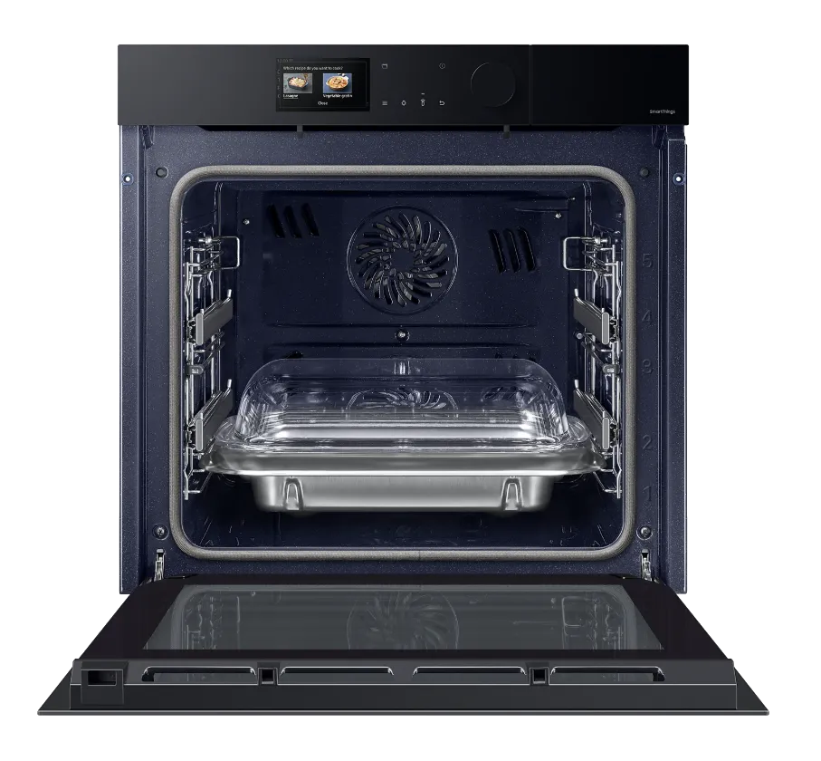 Samsung תנור אידוי Dual cook Full steam פירוליטי 60 ס"מ AIRFRY בעיצוב יוקרתי עם מצלמת AI פתיחה חשמלית ללא ידית תוצרת Samsung דגם NV7B7997AAK  — תמונה 17