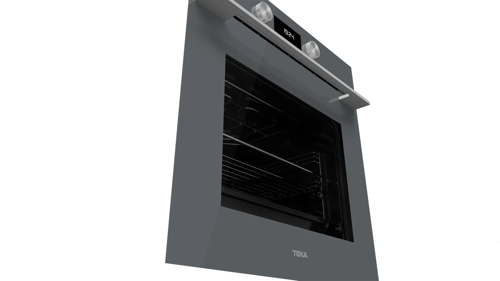 Teka תנור בנוי 60 ס"מ זכוכית אפורה ניקוי באדים Teka Urban דגם HLB8400 G — תמונה 4
